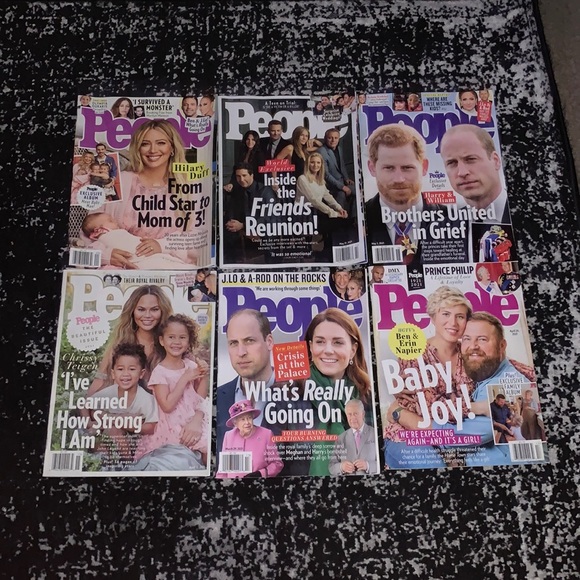 People Other - 6 issues of People Magazine March to May 2021